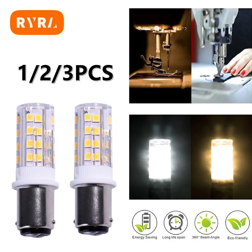 1/2/3Pcs Household Sewing LED Bulb BA15D Base LED Bulb 33 Beads 3.5W Decorative Sewing Lamp Lighting Fixture for Sewing Vehicles