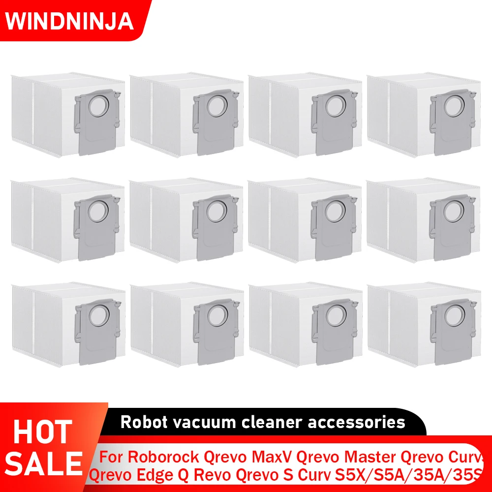 

Мешок для сбора пыли для Roborock Qrevo MaxV, Qrevo Master, Qrevo Curv, Qrevo Edge, Q Revo, Qrevo S, Curv S5X/S5A/35A/35S, Qrevo Pro/Plus/Slim