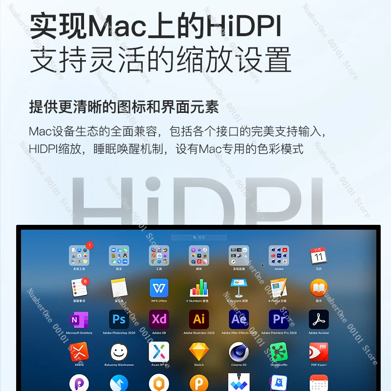 G32P Ultra HD Monitor 32 Inch 6k Computer Office Mirror Surface Photography Editing Design view 5