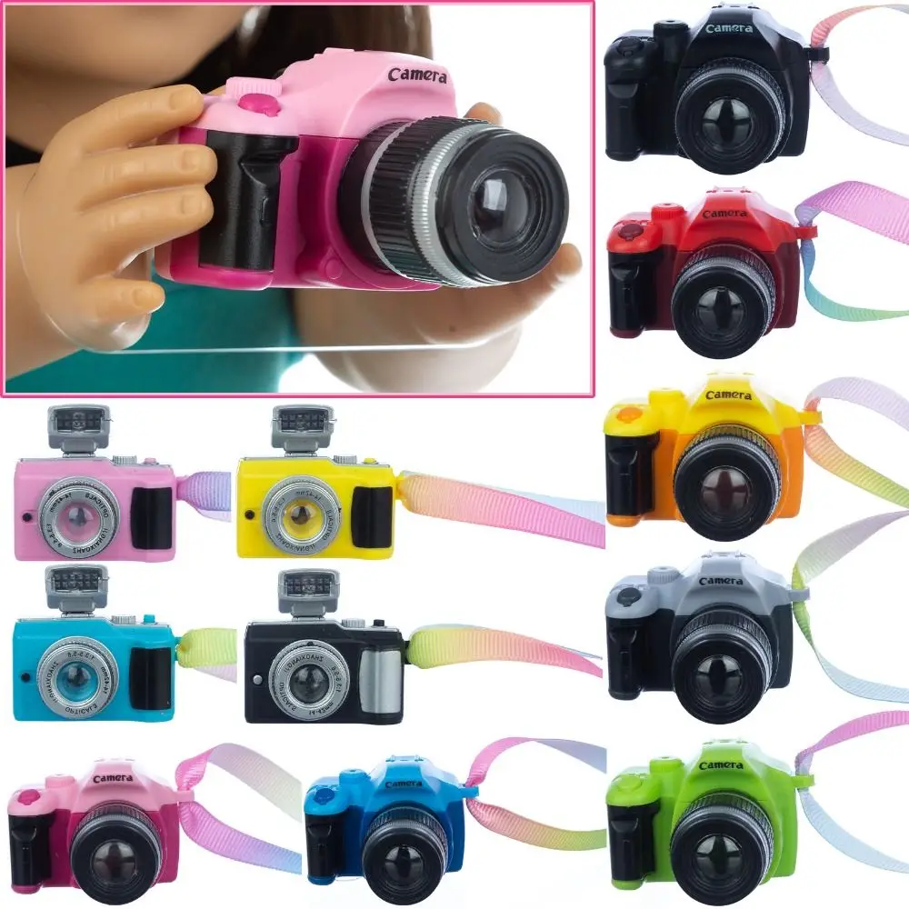 Mini 1/12 Dollhouse Camera New Miniature 8 Styles Mini Portable Camera Doll Accessories Dolls House Decoration