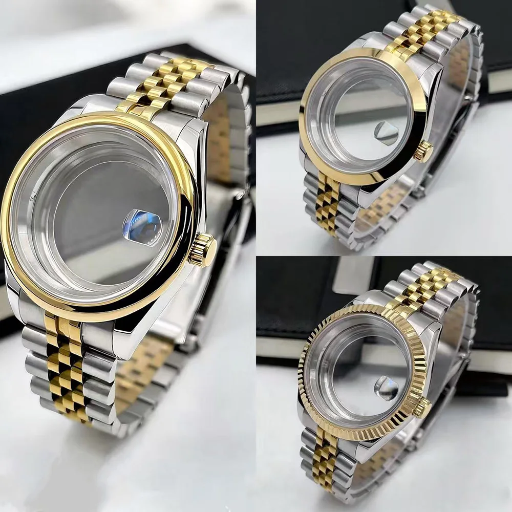 

Корпус для часов 36 мм 39 мм серии Inter Gold с механизмом NH34 NH35 NH36 NH38, водонепроницаемый, с сапфировым стеклом, аксессуары для часов