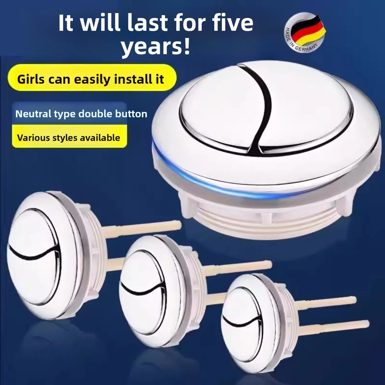 

Пресс кнопок смыва бака, совместимый с унитазом американского стандарта