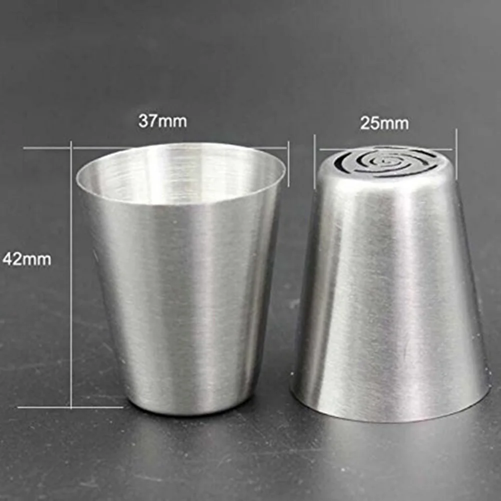 

4Pcs Piping Tip Couplers Large Size Russian Nozzles 3 Holes Cake Cookie Cream Decoration Tips Piping Nozzle Coupler