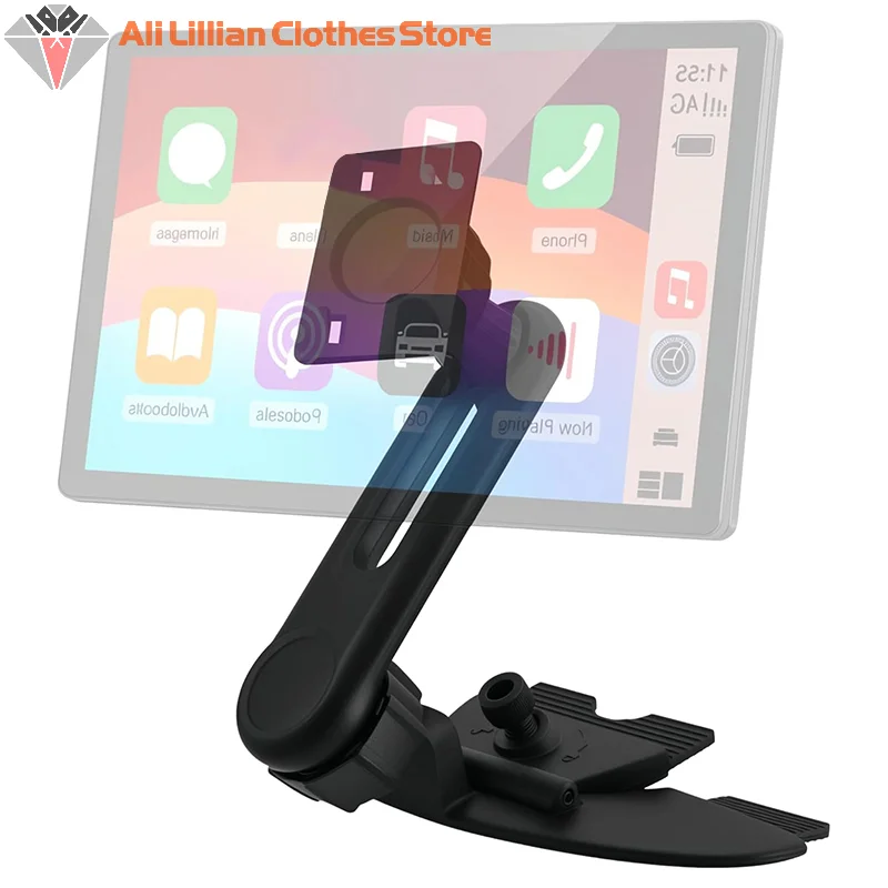 2026 Hot Sale CD Slot Mount for 4 to 11 Inch Carplay Screen 17mm Ball Rotatable Phone Holder for InCar and Entertainment New view 4