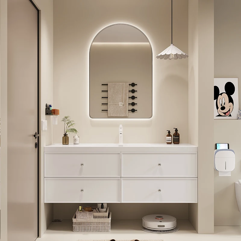 Towel Cabinet Salon Station Storage Shelf Narrow Bathroom Luxury Sinks Medicine Small Closet Mirrors Mueble Lavabo Wall Shelf