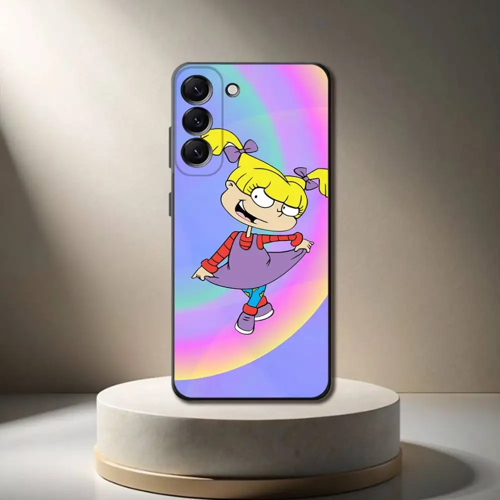 R-Rugrat ChuckieS A-Angelica Phone Case For Samsung Galaxy A 73,72,51,53,52,71,22,5G,Note,J7,8,9 Soft Black Cover