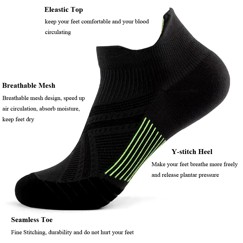 Summer Sport Socks Anti-sweat Unisex Women Men Short Tube Breathable Socks Outdoor Running Basketball Soccer Fitness Ankle Socks