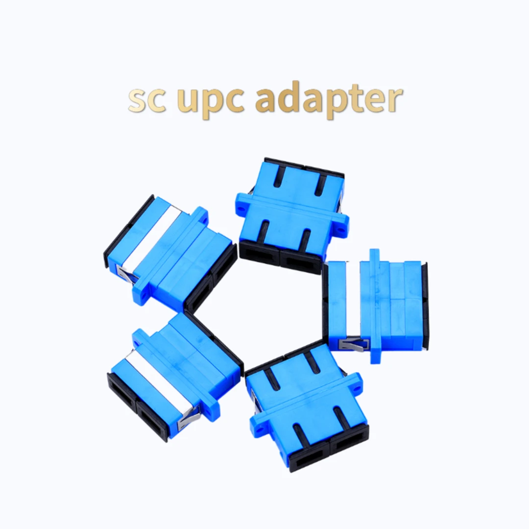 Telecommunication Level Adapter Connector Fiber Optic Flange CouplerSC UPC Duplex Fiber 50/100/200PCS