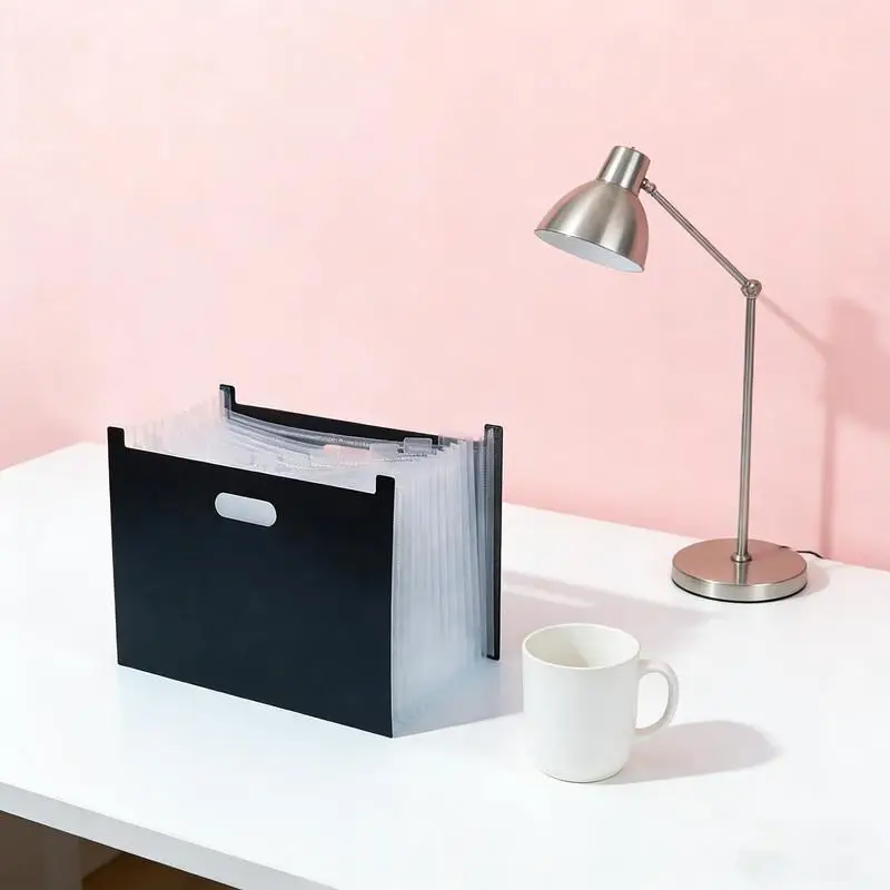 

Папка-аккордеон формата А4 с прозрачными индексными этикетками, расширяющаяся папка для документов, органайзер для файлов, для организации рабочего стола и офисного шкафа для документов