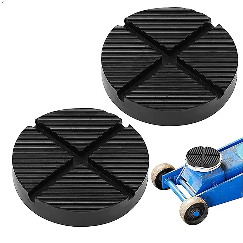Picture 3: Floor Slotted Car Rubber Jack Pad Frame Protector Guard Adapter Jacking Disk Pad Tool for Pinch Weld Side Lifting Disk