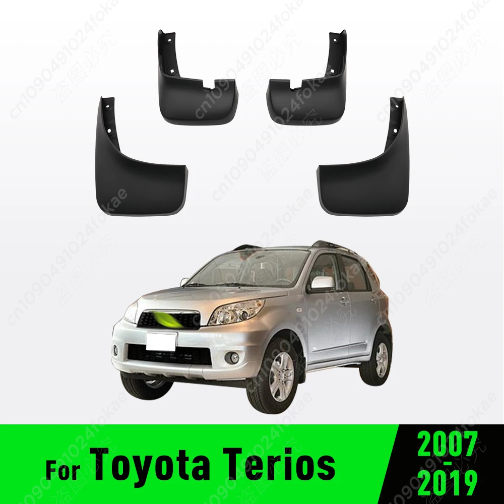 For Toyota Terios 2007 2008 2009-2015 2016 20172019 Fender Mudguard Mud Flaps Guard Splash Flap Mudguards Car Accessories