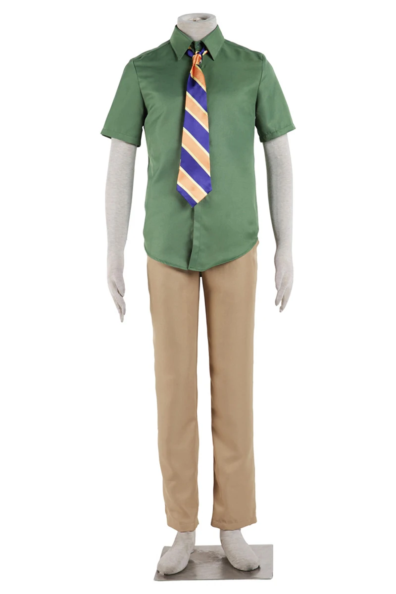 

Anime sloth flash Cosplay Costumes Men Women Shirt Pants Necktie Outfits Halloween Carnival Party Suit