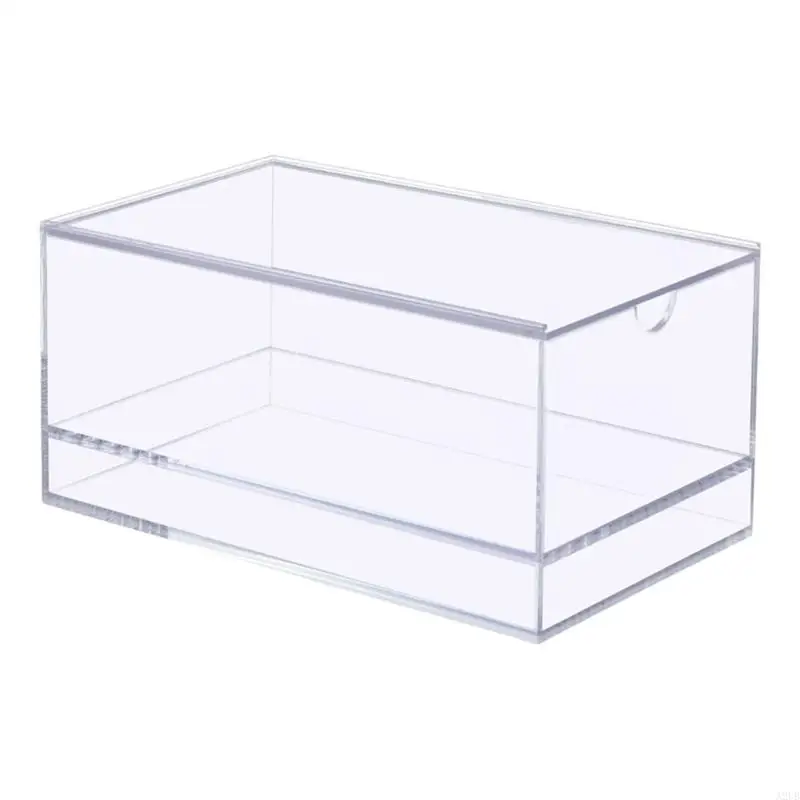 Klare Mahjong-Karten-Aufbewahrungsbox aus Acryl mit staubdichter Abdeckung für die Präsentation und Schutz für Mahjong-Fliesen. – Detail 1