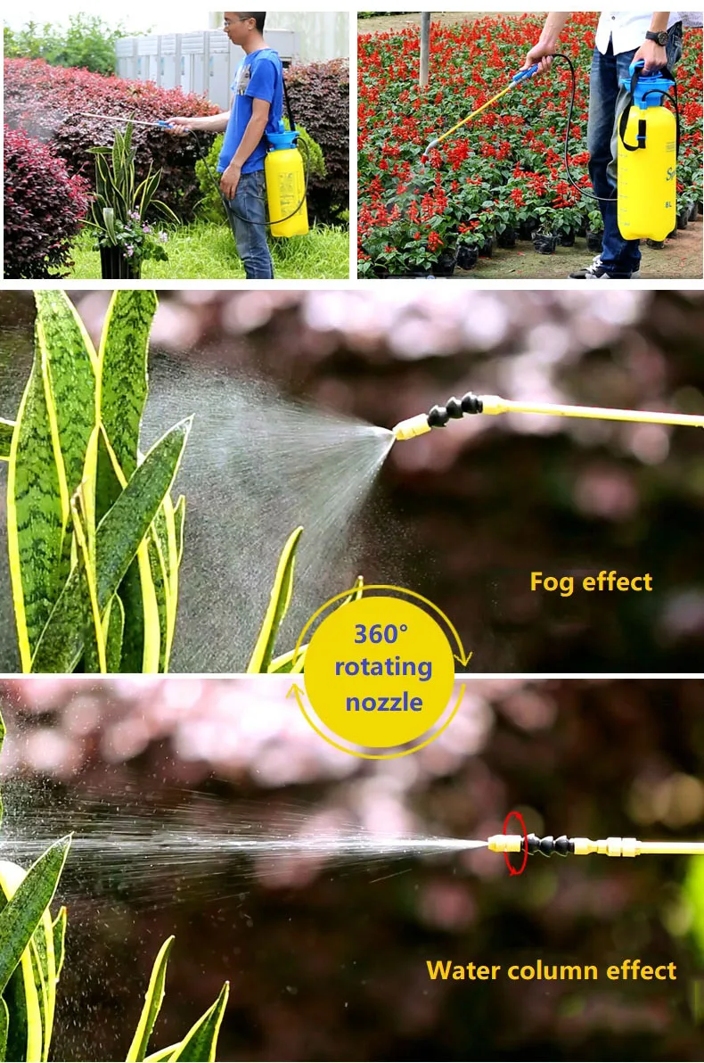 5L Garten Druck Sprayer Bewässerung Blume Pflanze Gießkanne Pestizid Dünger Spray Werkzeug Luftpumpe Wasser Spritzen Flasche – Detail 9