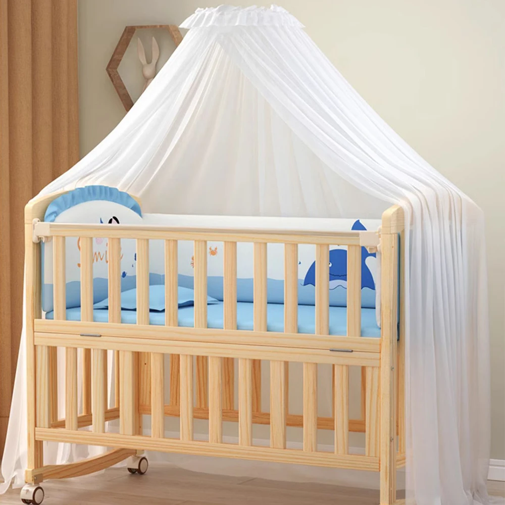 

Wholesale High Quality Cheap Solid Wood Baby Cot Bed Adjustable Height Baby Crib for New Born
