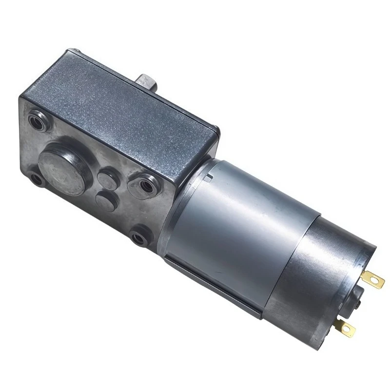 5840-555 Permanent Magnet DC Turboworm Gear Motor Remote Control Curtain Machine Advertising Motor Intelligent Equipment