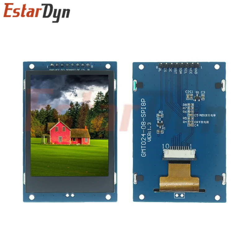 2,4 Zoll tft spi 65k Display 240*320 Smart Display 8p Laufwerk ic st7789 Laufwerk ic Modul