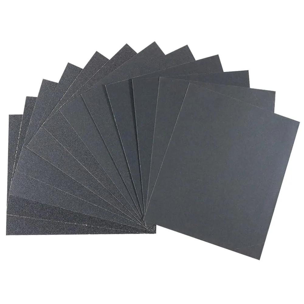 9x11 Inch 120 Grit Sandpaper Sheets, 12-Pack for Wood, Furniture, Drywall and Metal Sanding