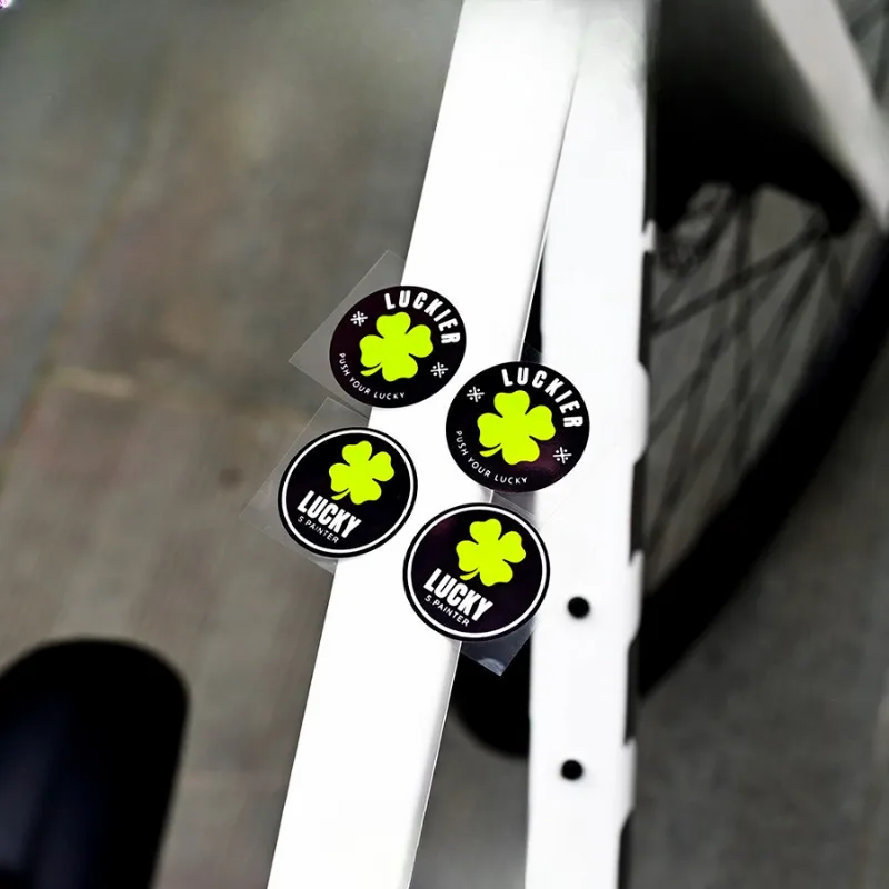 

2 шт. наклеек на велосипед Phantom Shamrock Lucky, водонепроницаемые светоотражающие виниловые наклейки для велосипедов, мотоциклов и скутеров, устойчивые к царапинам