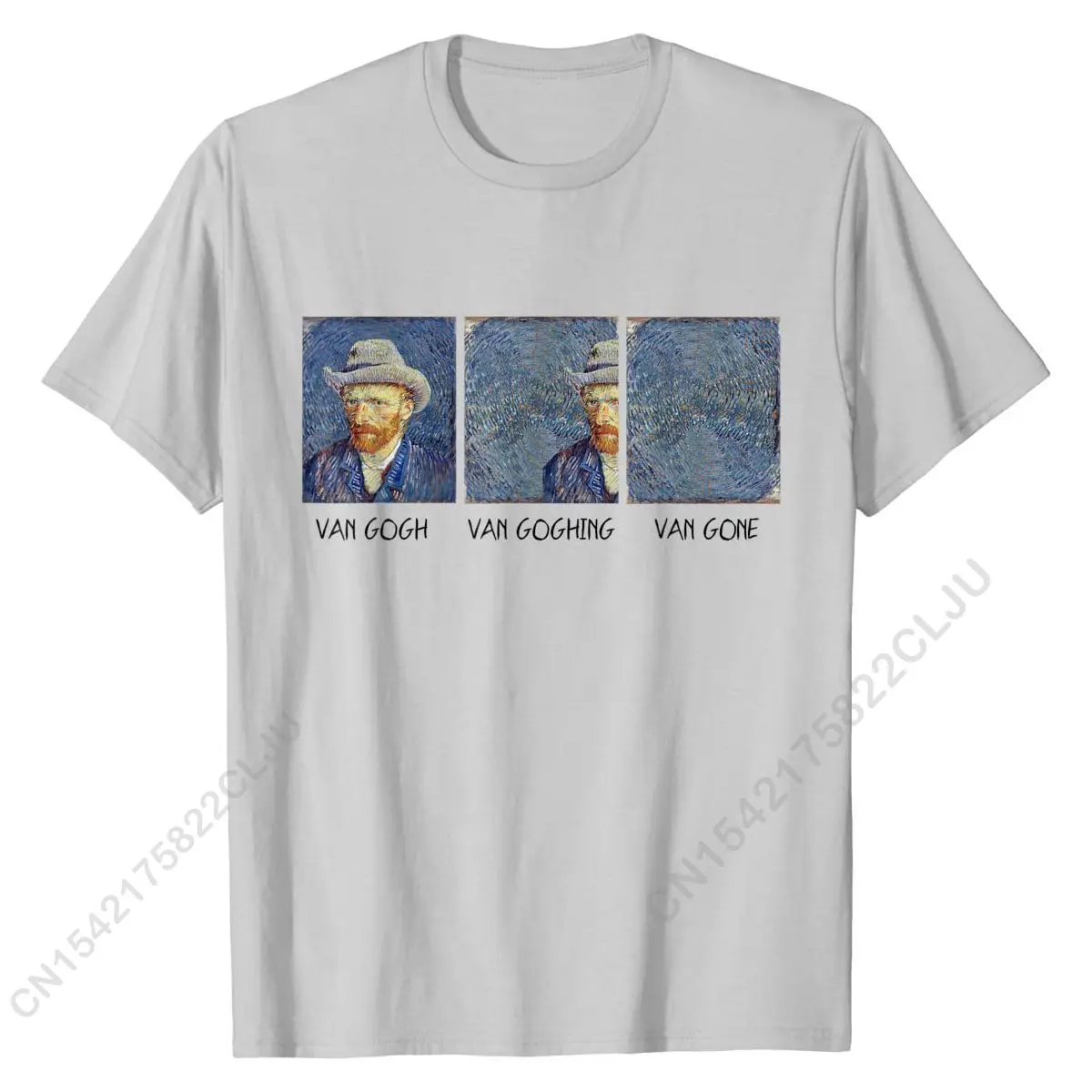 Van Gogh Van Goghing Van Gone Funny T-Shirt Design T Shirt Cotton Men\'s T Shirt Design Cheap