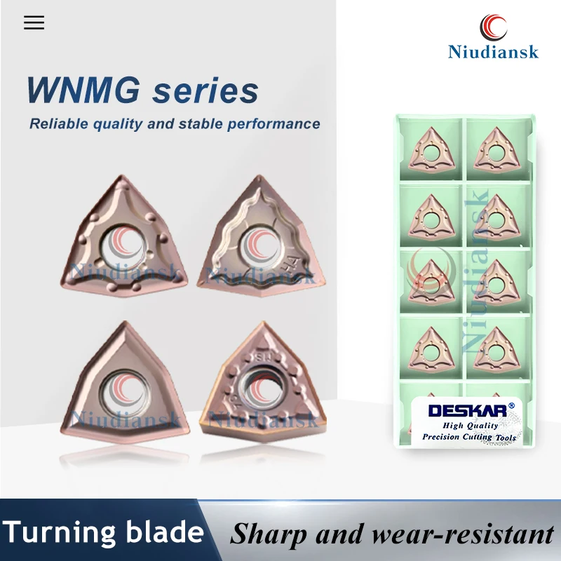 

Numerical Control WNMG080404/080408-MA/MS/HS/MQ/MM/HA/JMS/R-S/L-S LF6118 Turning Blade WNMG Series Stainless Steel Turning Blade