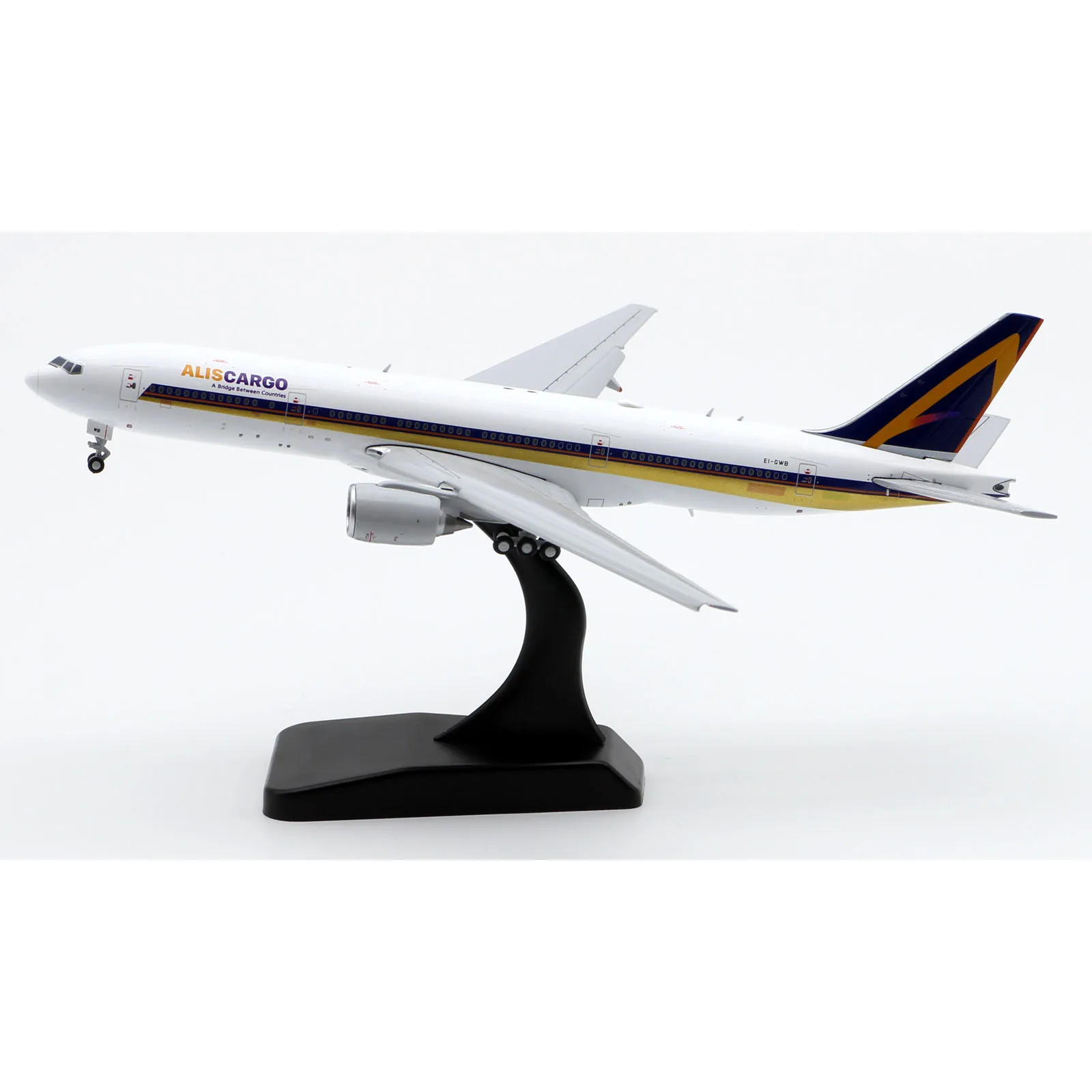 

LH4265A Alloy Collectible Plane Gift JC Wings 1:400 Alis Cargo Airlines B777-200(ER) Diecast Aircraft Model EI-GWB Flaps Down
