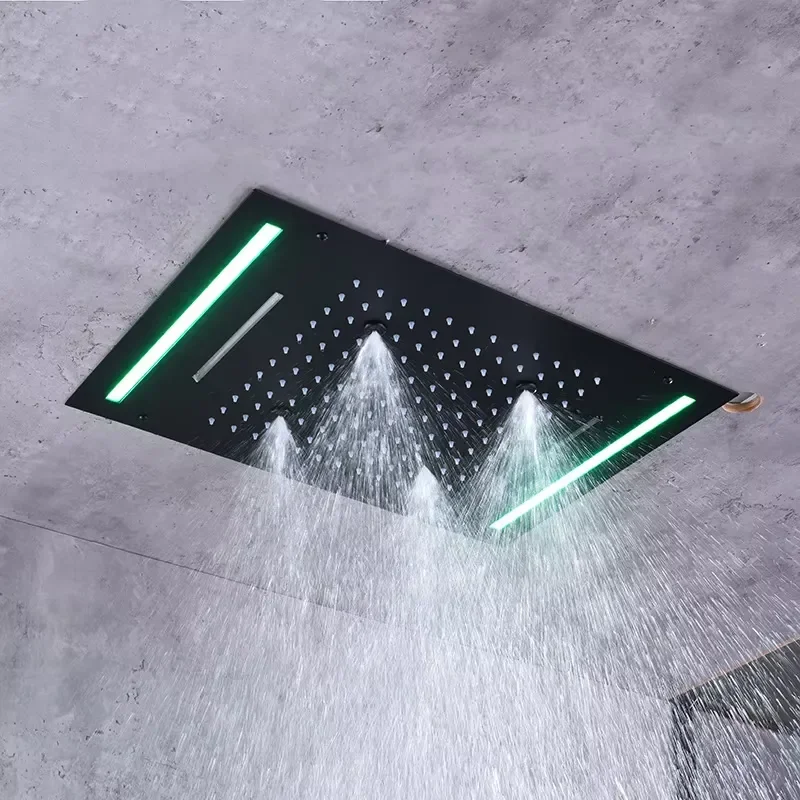 for High Quality Bathroom Ceiling Rain Shower Head Waterfall Wall Mounted Eco Friendly Shower Head