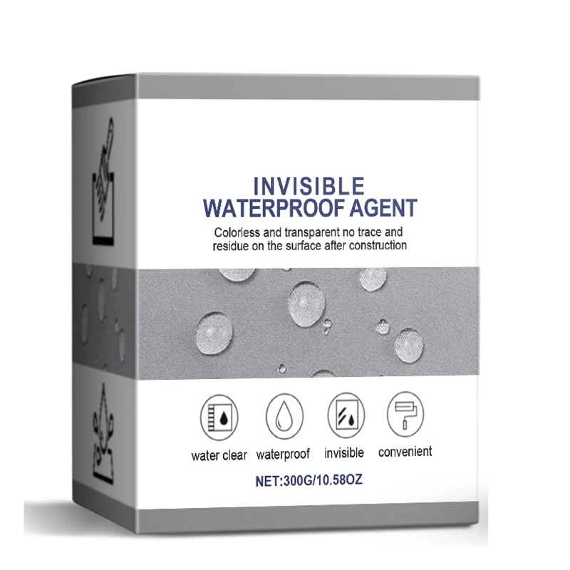 Прозрачное устойчивое к утечкам покрытие с одноразовой щеткой для перчаток для настенной черепицы