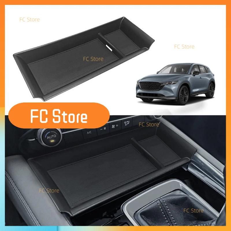 For Mazda For CX5 For CX-5 2022-2025 Center Console Front Organizer Tray Storage Coin Holder Gear Shifter Front Storage Inserts