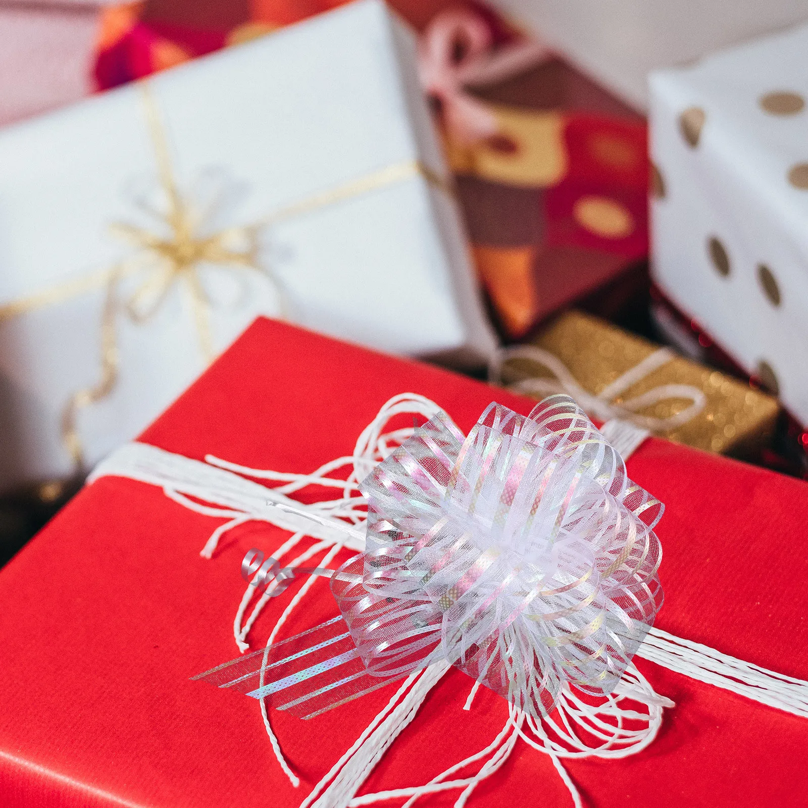 

20Pcs Small Bows for Gift Wrapping Delicate Pull Bow Set Elegant Present Decoration Craft Quality Bulk Gift Wrap Embellishments