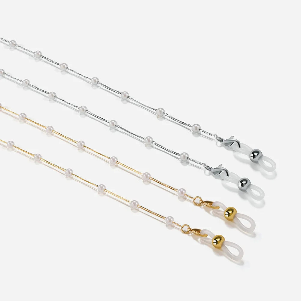 

1pc Fashionable Pearl Eyeglass Chain Anti-Slip Glasses Strap Eyewear Rope For Sunglasses Reading Glasses Eyeglasses Accessories