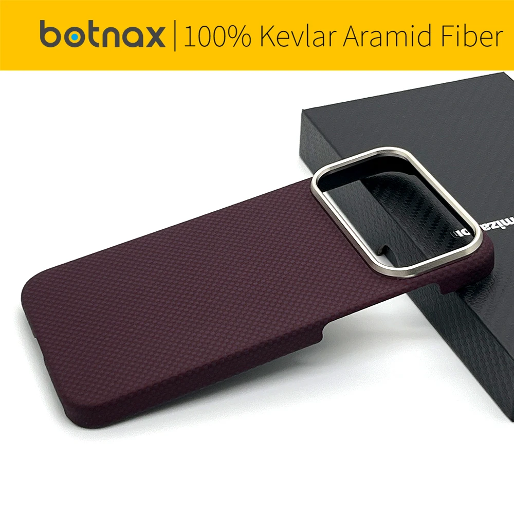 Magnetic Carbon Fiber for iphone 18 Pro Max Case Light Weight 17 Pro Kevlar Aramid Skin Metal Lens Protective Funda for Magsafe