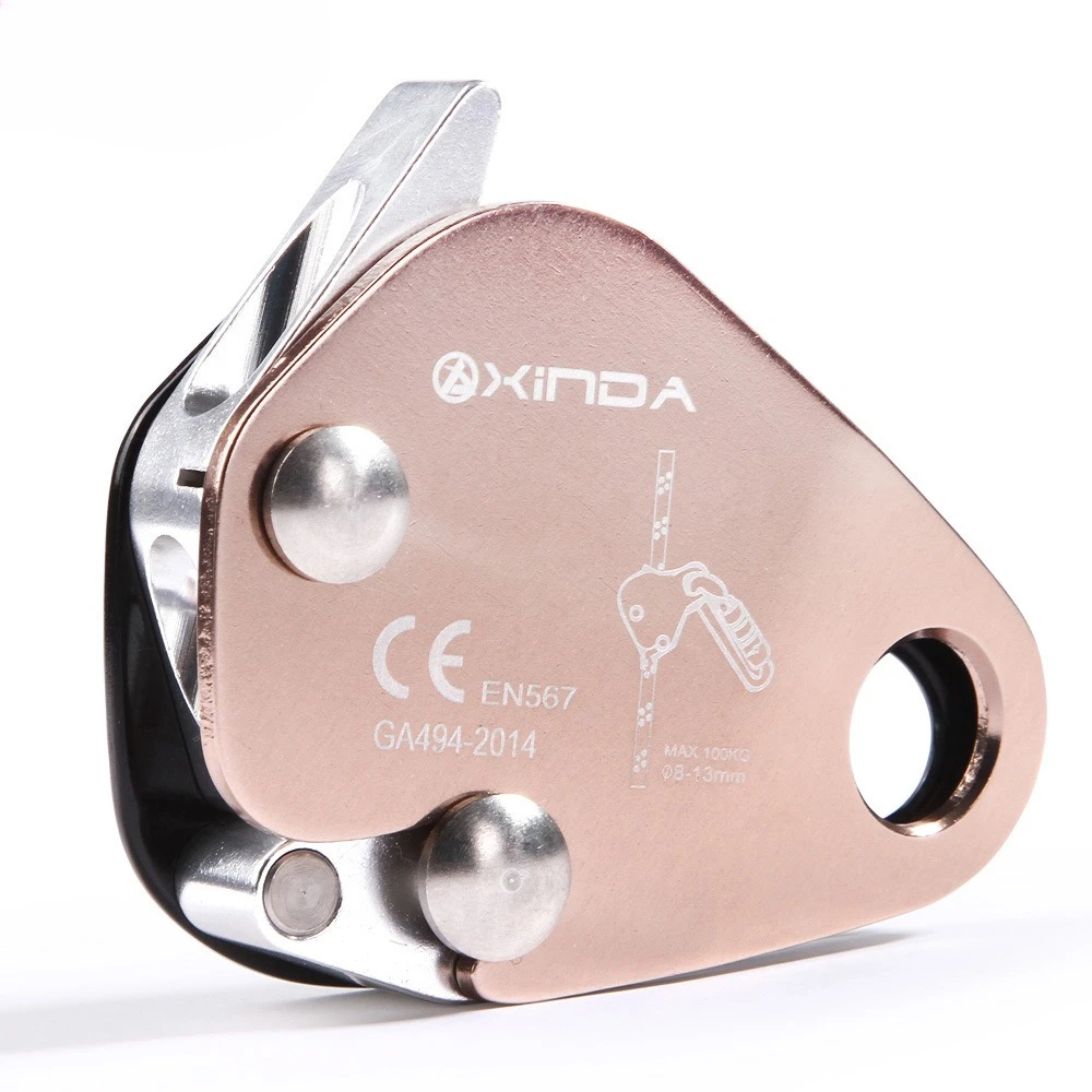 

Outdoor climbing rope grabber Aerial work Anti-fall protector Anti-drop self-lock safety device