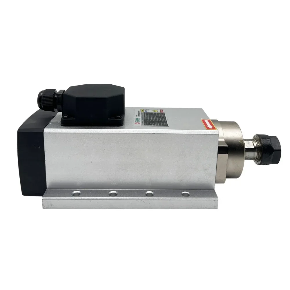 High speed GDZ80X73-2.2  spindle air-cooled numerical control motor spindle square, with flange, for numerical control router