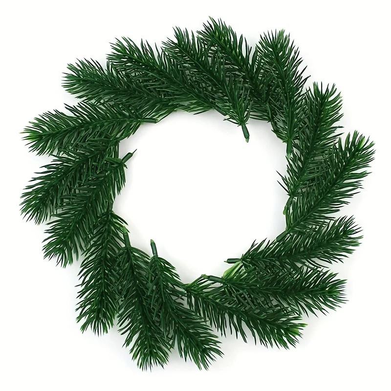 10/20/50Pcs Kiefer Zweige Künstliche Pflanzen Weihnachten Hochzeit Hause Baum Dekor DIY Handwerk Bouquet Geschenk Box gefälschte Pflanzen Nadel – Detail 6
