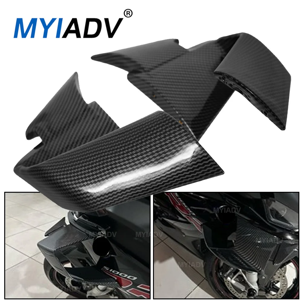 

For BMW S1000RR M1000RR S1000 RR 2019-2022 Motorcycle Front Aerodynamic Winglets Windshield Fairing Fixed Wing Deflector Spoiler