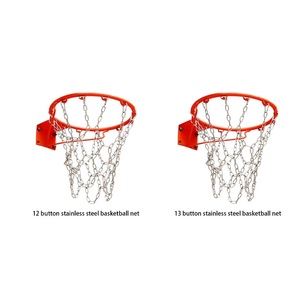 Красная баскетбольная сетка из нержавеющей стали подходит для всех уровней игроков. Прочная и долговечная.