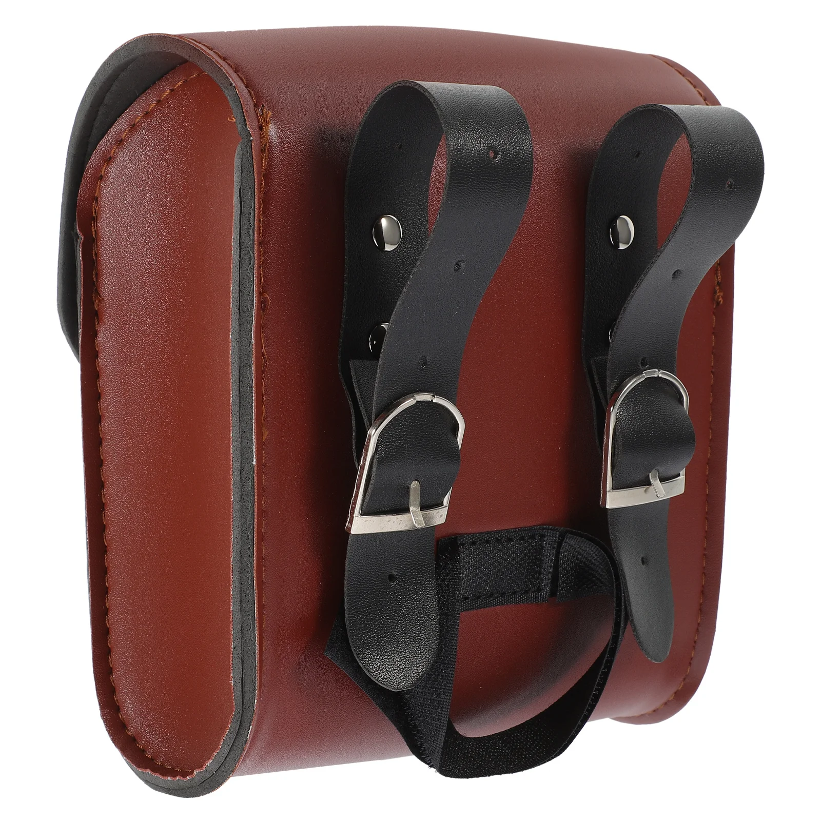 

Coffee Upper Tube Bag Bike Pannier Handlebar Mount Cycling Saddlebag With Quick Access Flap Buckle Closure Hanging Storage