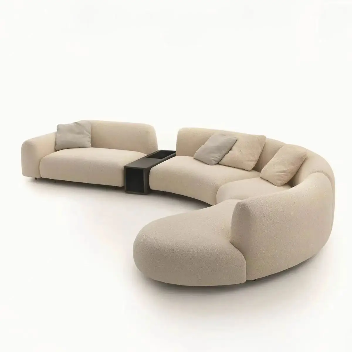 

@！2025 Most Popular Factory Price Home Furniture Living Room Modular L Shape Sofa Italian Design Curved Velvet Sofa Combinations