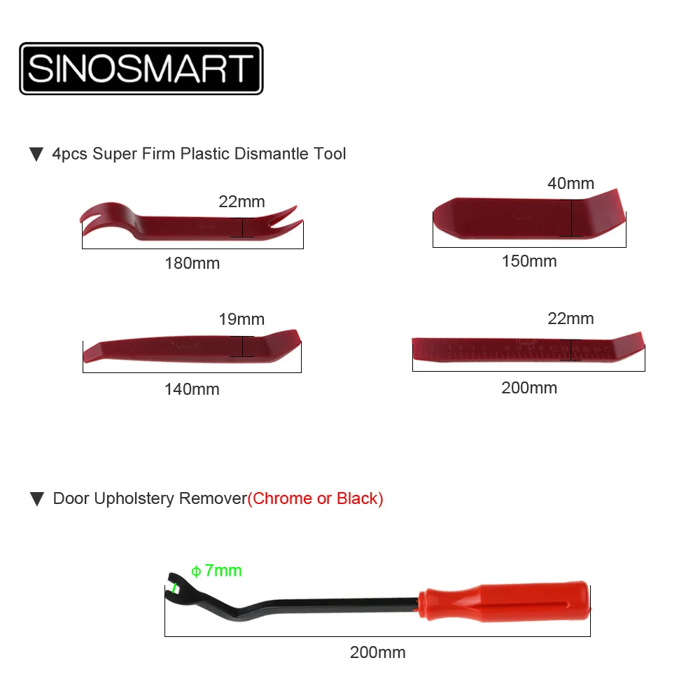 Brand New High Quality Super Firm Dismantle Tool Set to Remove Car Radio Head Unit Installation Eco-Friendly Materials