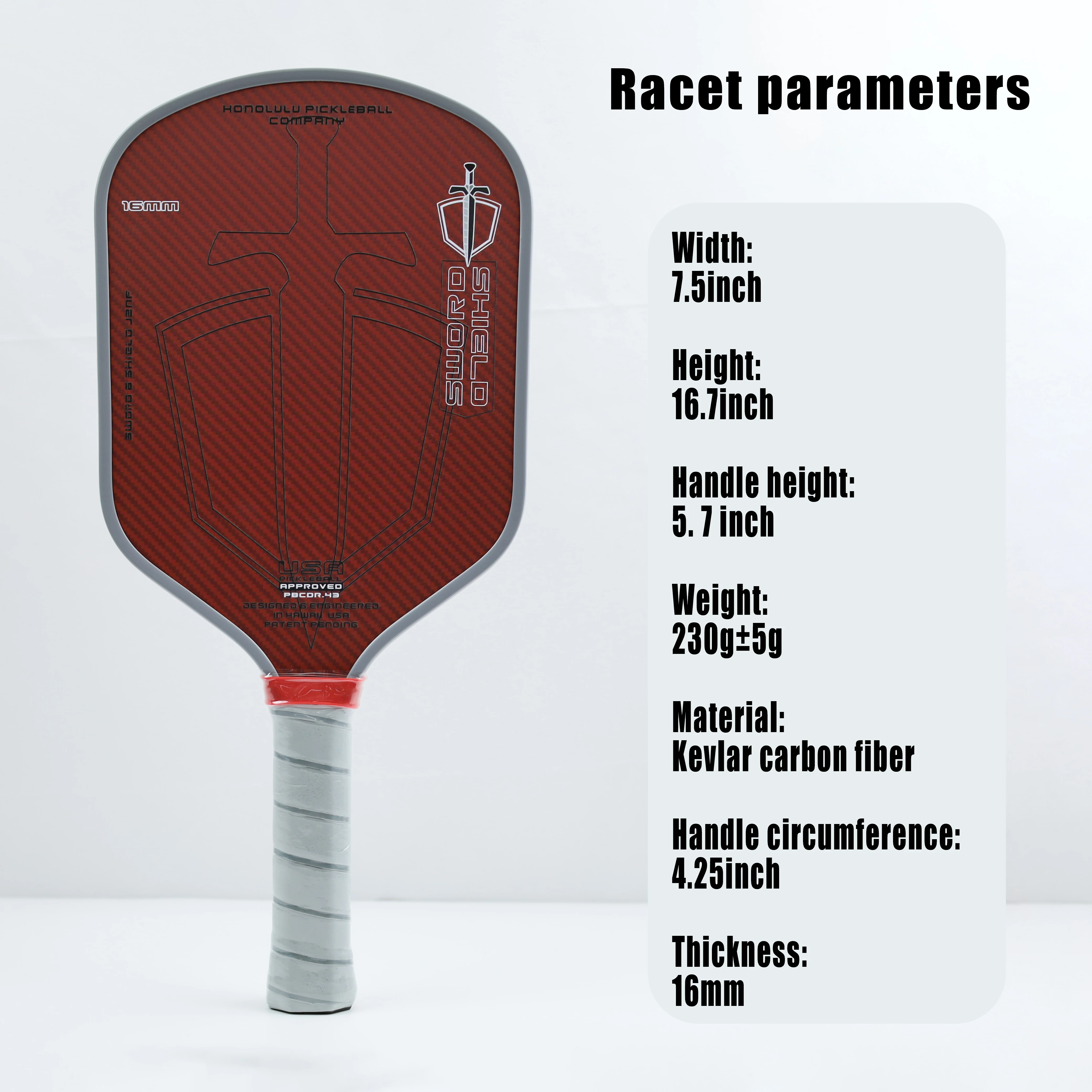 

Пользовательские J2NFK 100% пенопластовый сердечник Pickleball Paddles Термоформованные 16 мм кевлар Pickleball Paddle