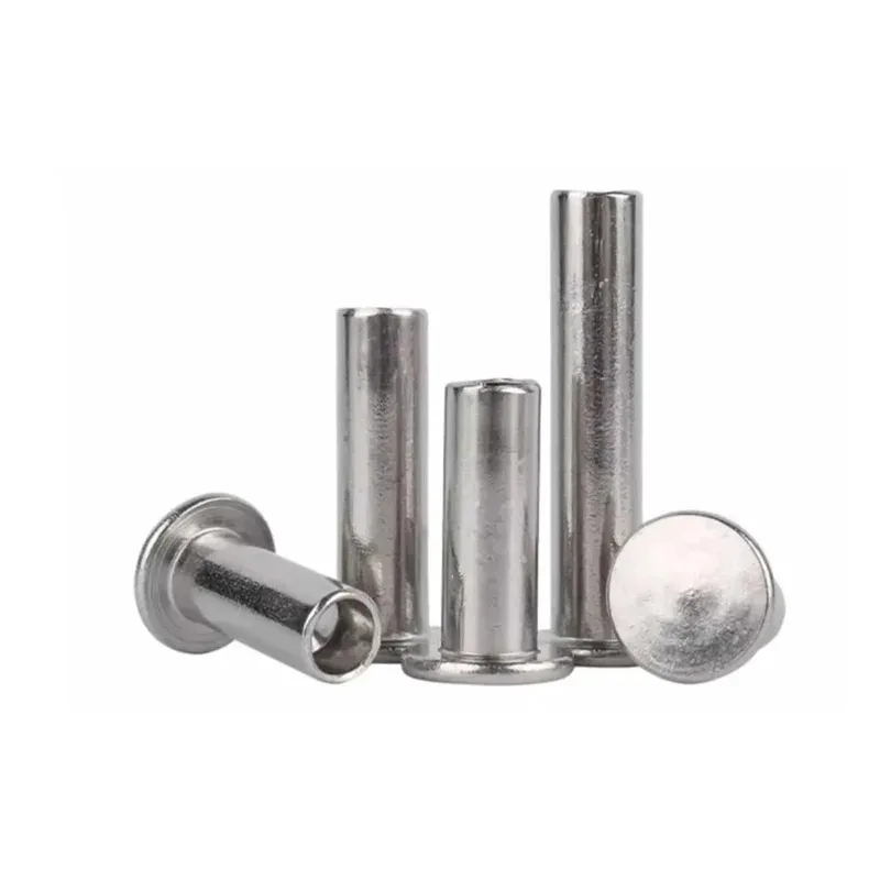 304 Stainless Flat Head Rivet for Single Side Installation and Quick Assembly in Enclosed Structures M2 M2.5 M3 M4