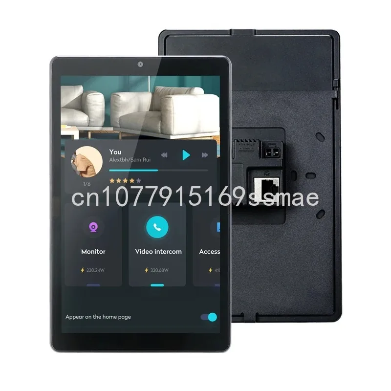 YC-SM08P New 8 inch Embedded control touch panel Android 11 tablet pc with rj45 poe