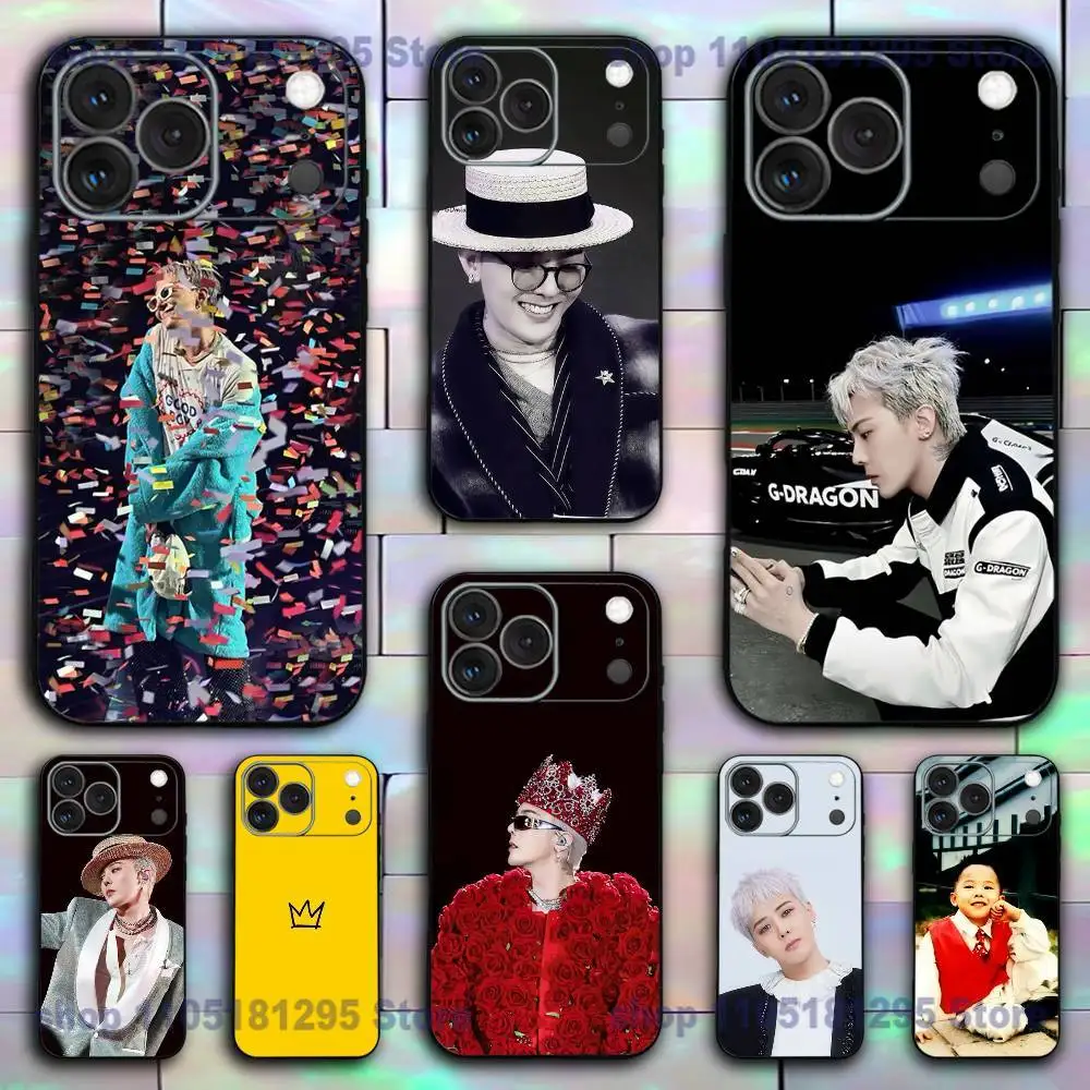 Чехол для телефона G-D Singer G-Dragon-S для iPhone 17,16,15,14,13,12,11,XR,Pro,XS,Max,XR,Plus,Mini Мягкий силиконовый черный противоударный чехол