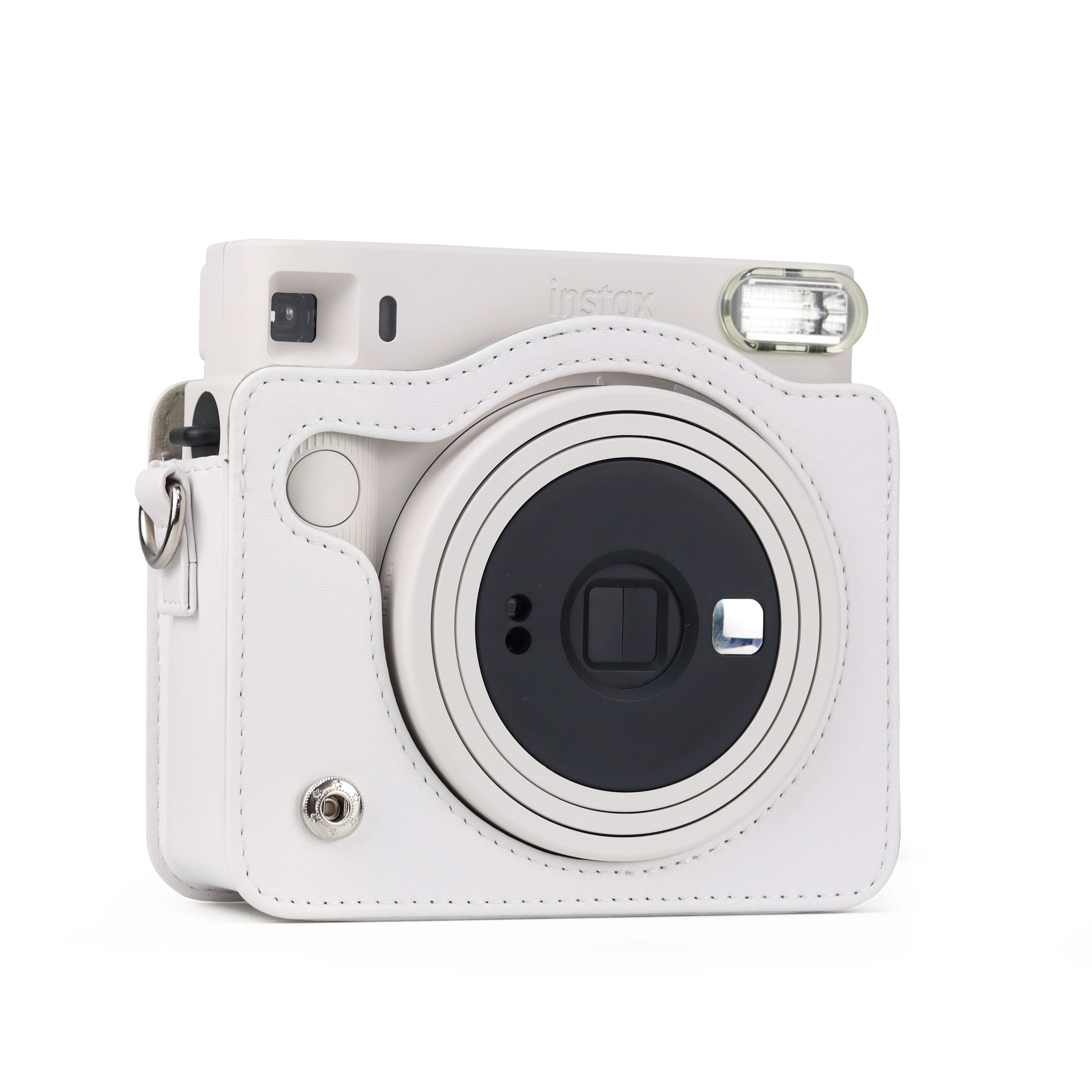 Pokrowiec na torebkę ze skóry PU z paskiem na ramię do aparatu fotograficznego Fujifilm Instax SQUARE SQ1 Natychmiastowy czarny / brązowy / złoty