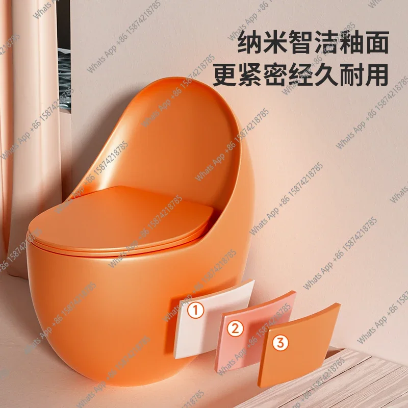 Xx Color Small Apartment Toilet Household, Personalized And Creative Small Size Toilet, Small Egg Toilet