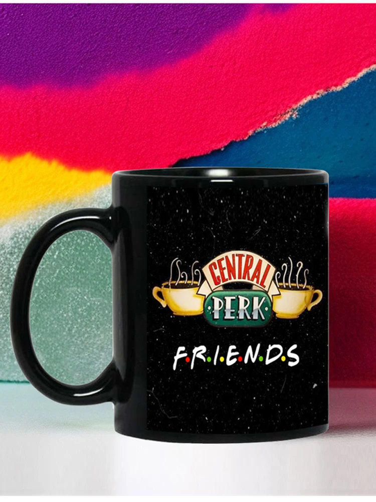 Personalised Name Friends Tv Show Central Perk Mug 11oz Wholesale Coffee Mugs Tea Cup Surprised Gift Dropshipping