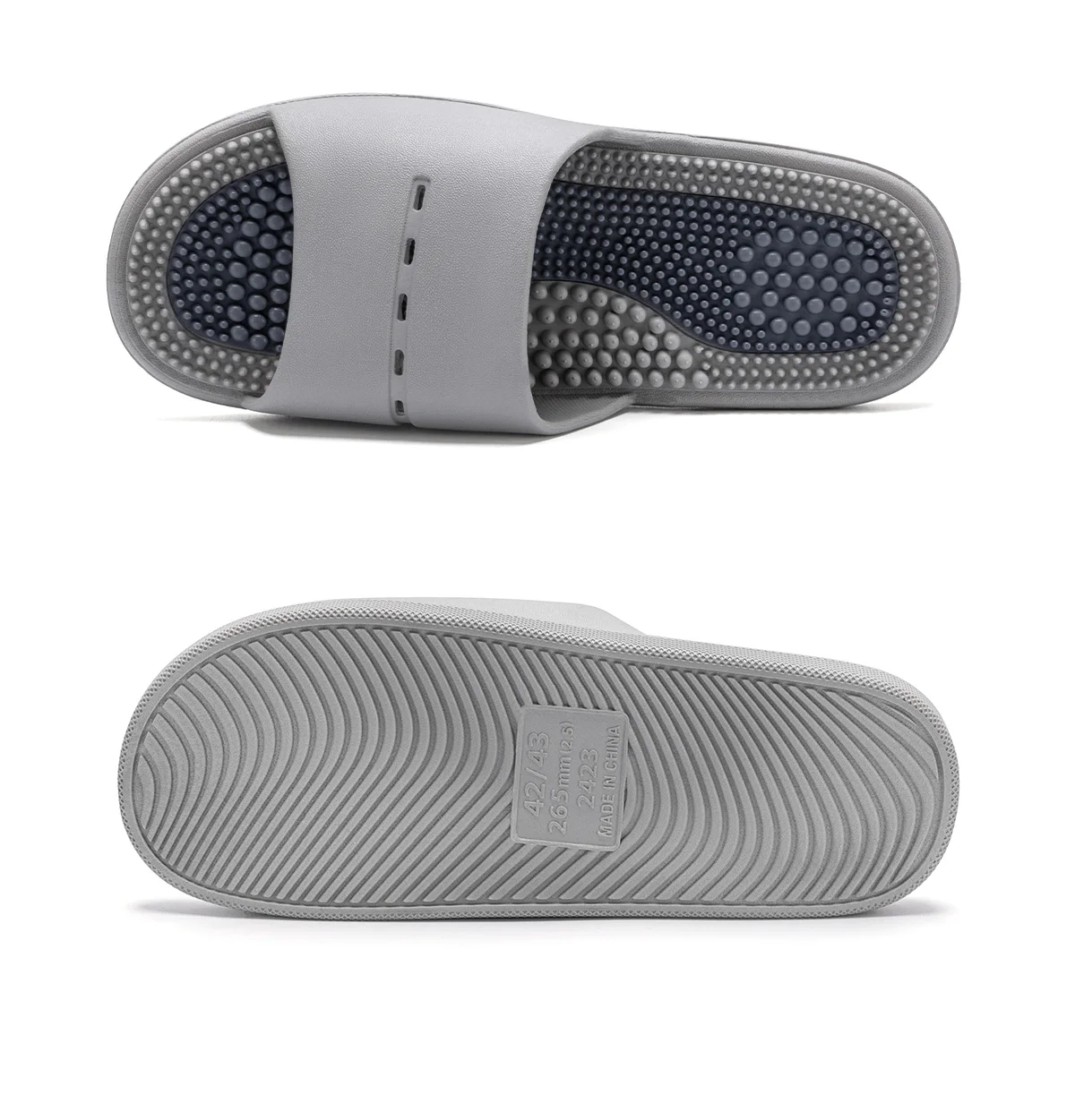 PVC Unisex Hausschuhe Massage Wellness Home Hausschuhe Bequeme atmungsaktive Hausschuhe – Detail 15
