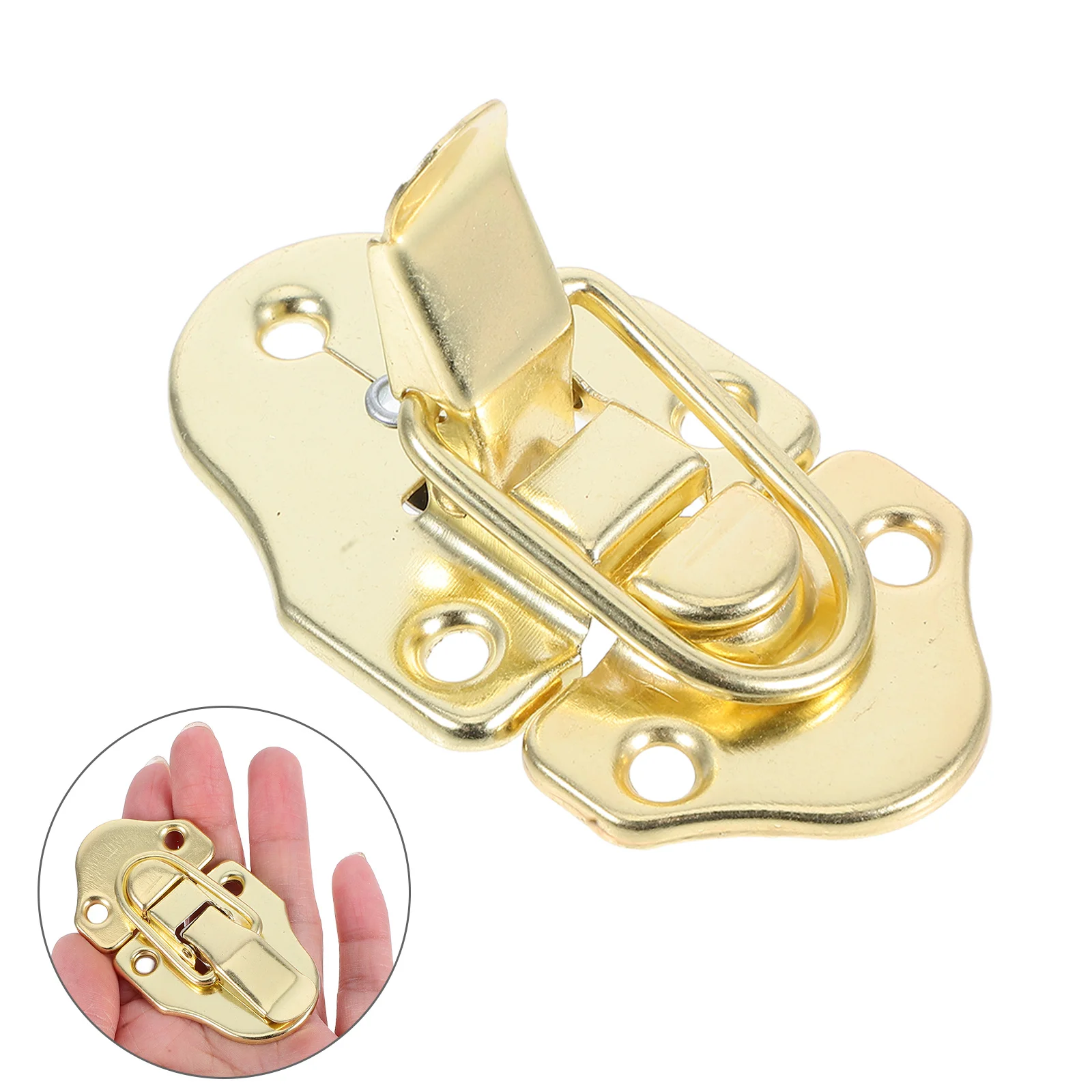 

6Pcs Metal Box Latch Vintage Toggle Catch for Wooden Cases Gift Containers Secure Clasp with Screws Retro Hardware