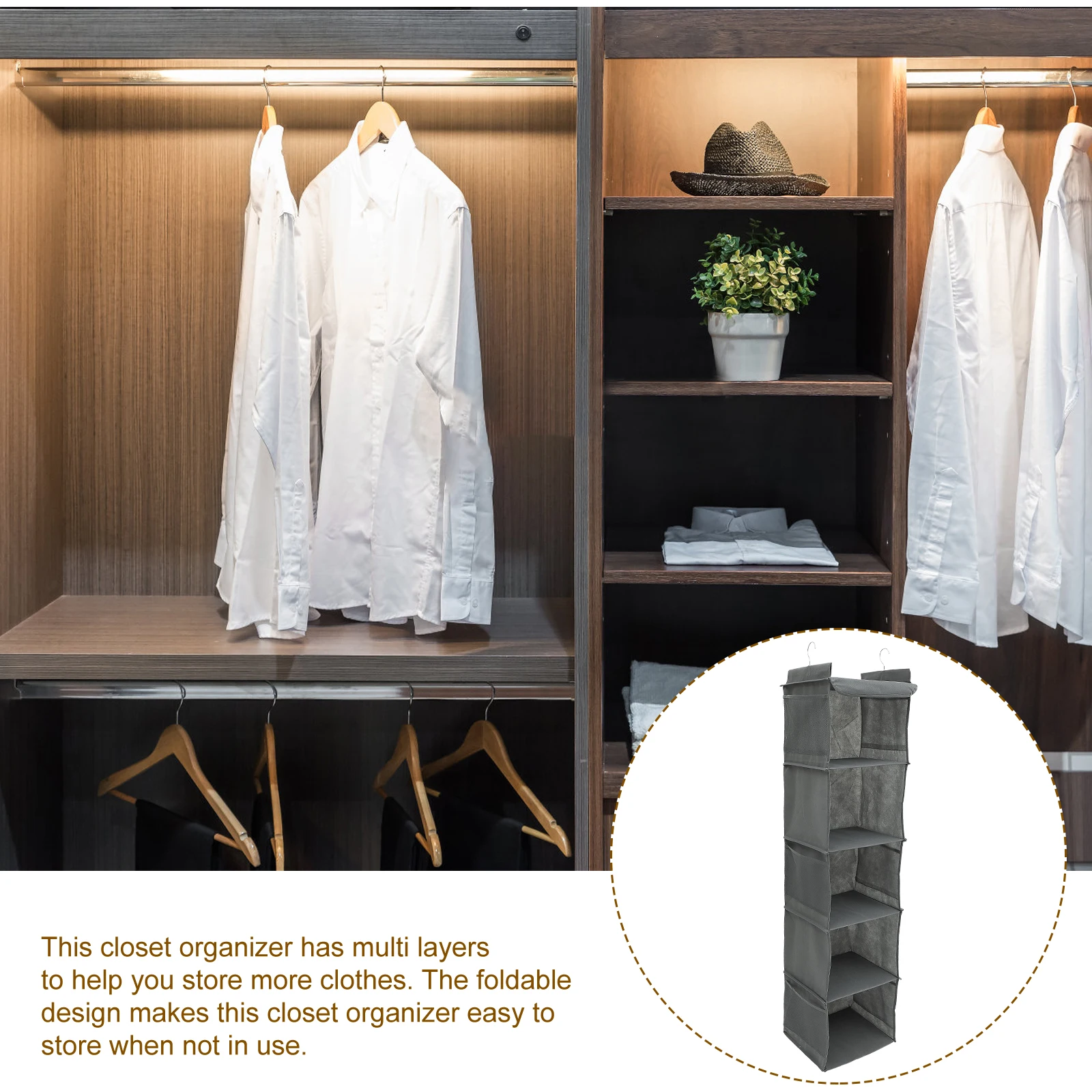 

Wardrobe Storage Bag Hanging Closet Hanger Organizer Organiser Clothes Bags Box